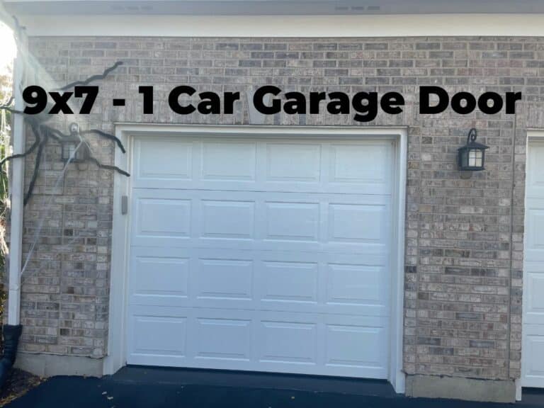 1 Car garage door